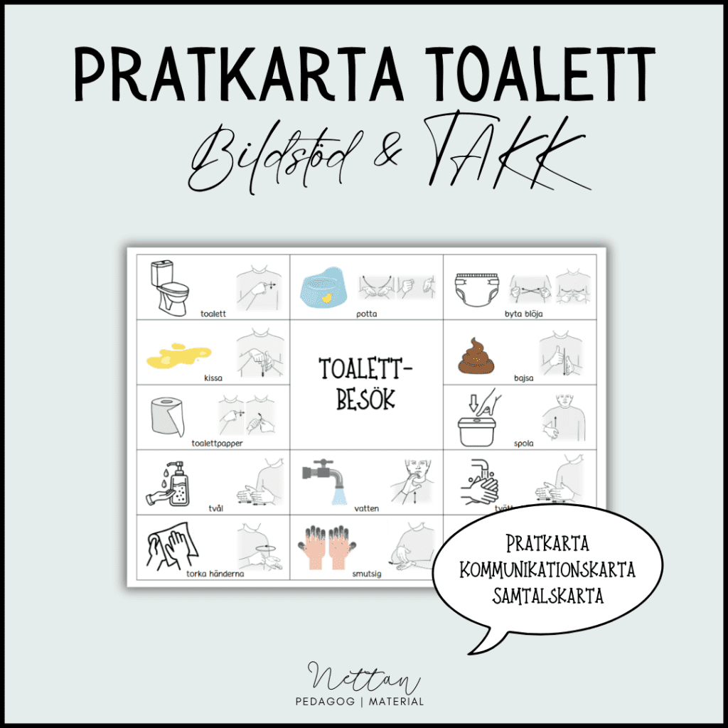 Pratkarta toalettbesök