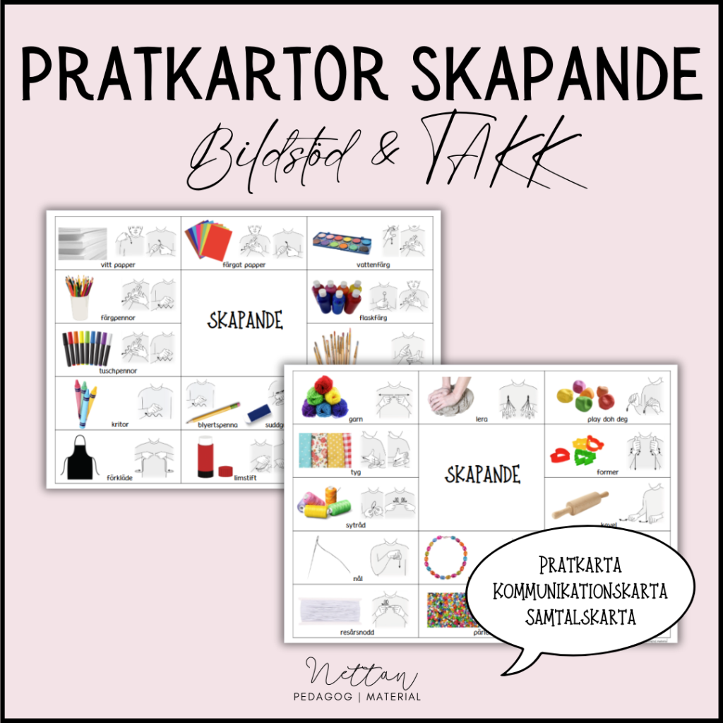 Pratkartor skapande/ateljé