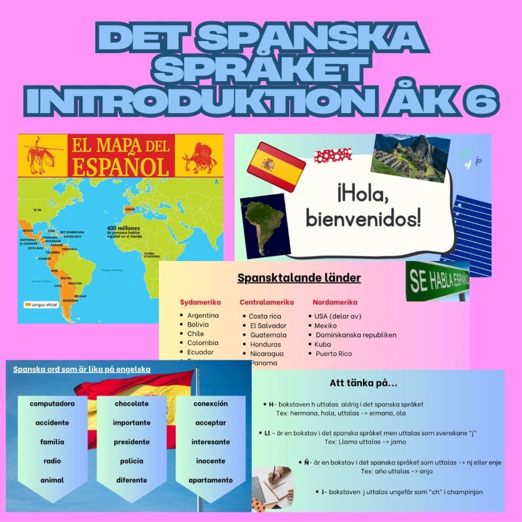 Introduktions presentation i spanska åk 6