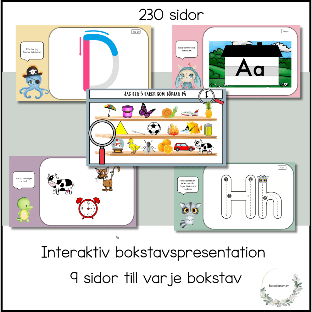 Interaktiv bokstavspresentation – megapaket