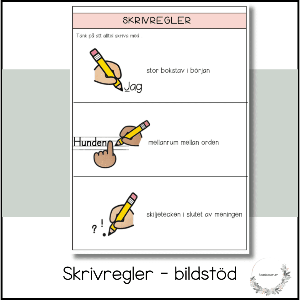 Bildstöd – skrivregler