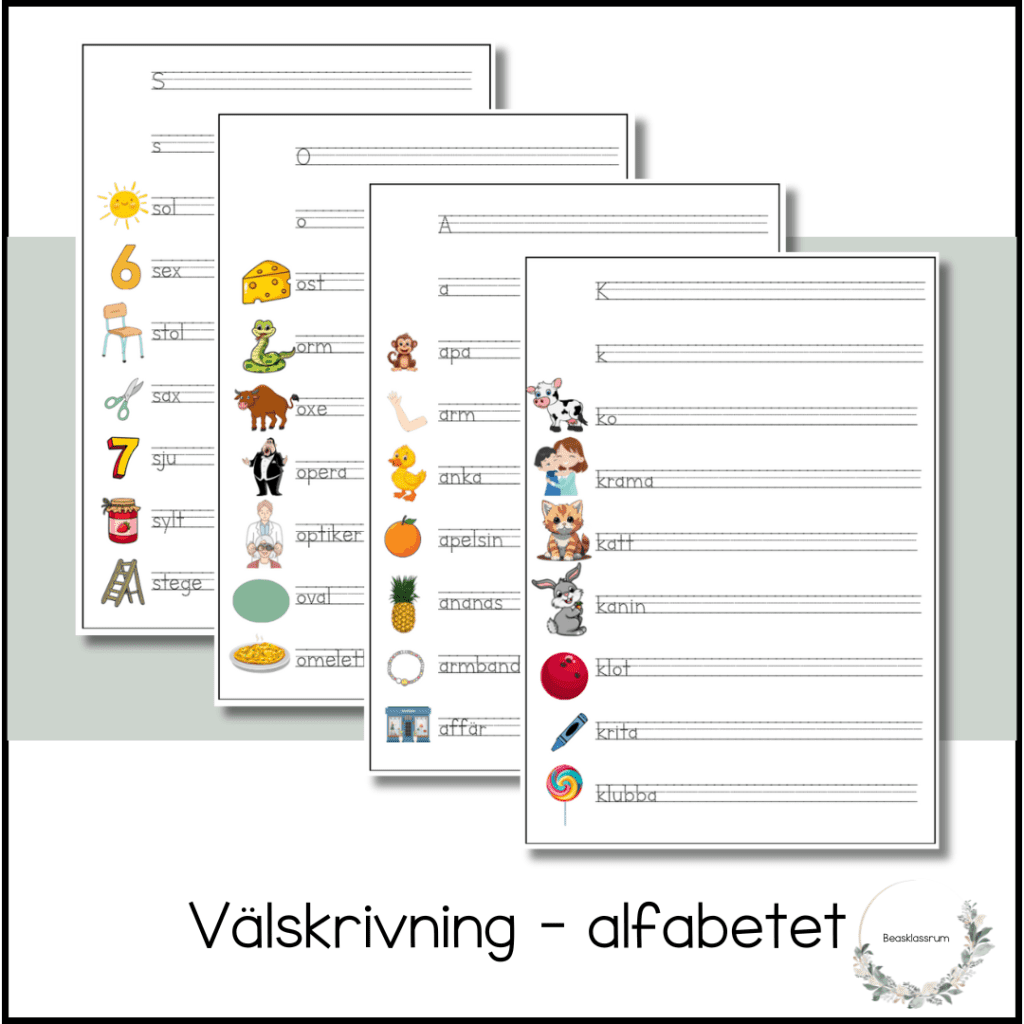 Välskrivning – alfabetet
