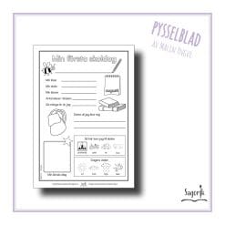 Pysselblad Min första skoldag