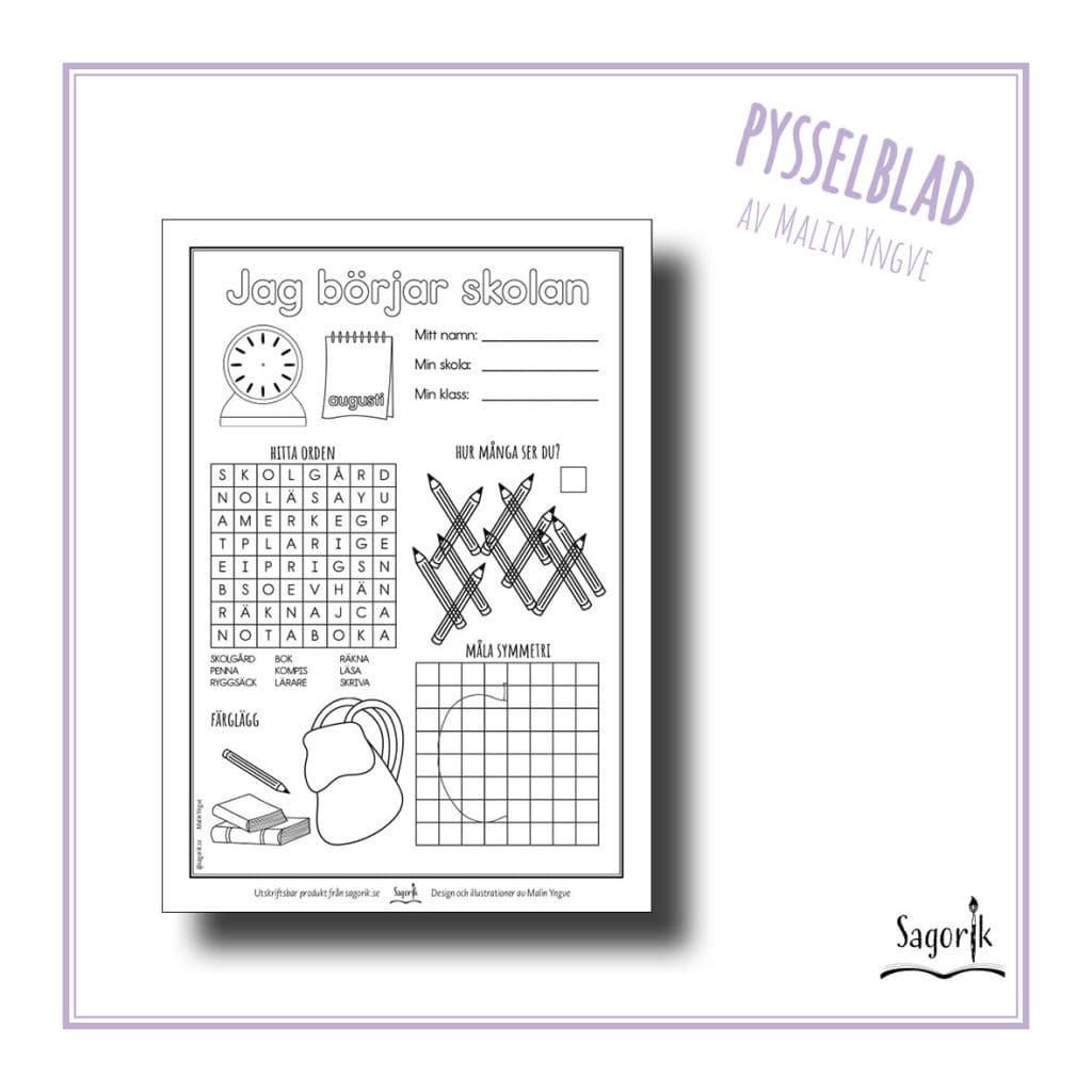 Pysselblad Skolstart