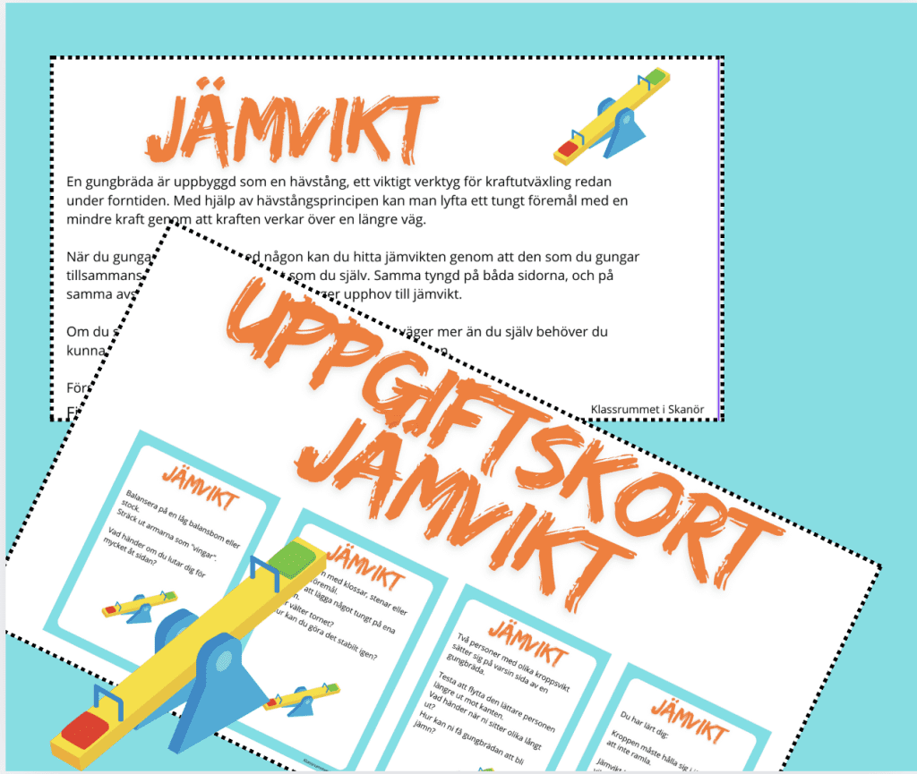 Fysik på lekplatsen – gravitation, jämvikt och friktion