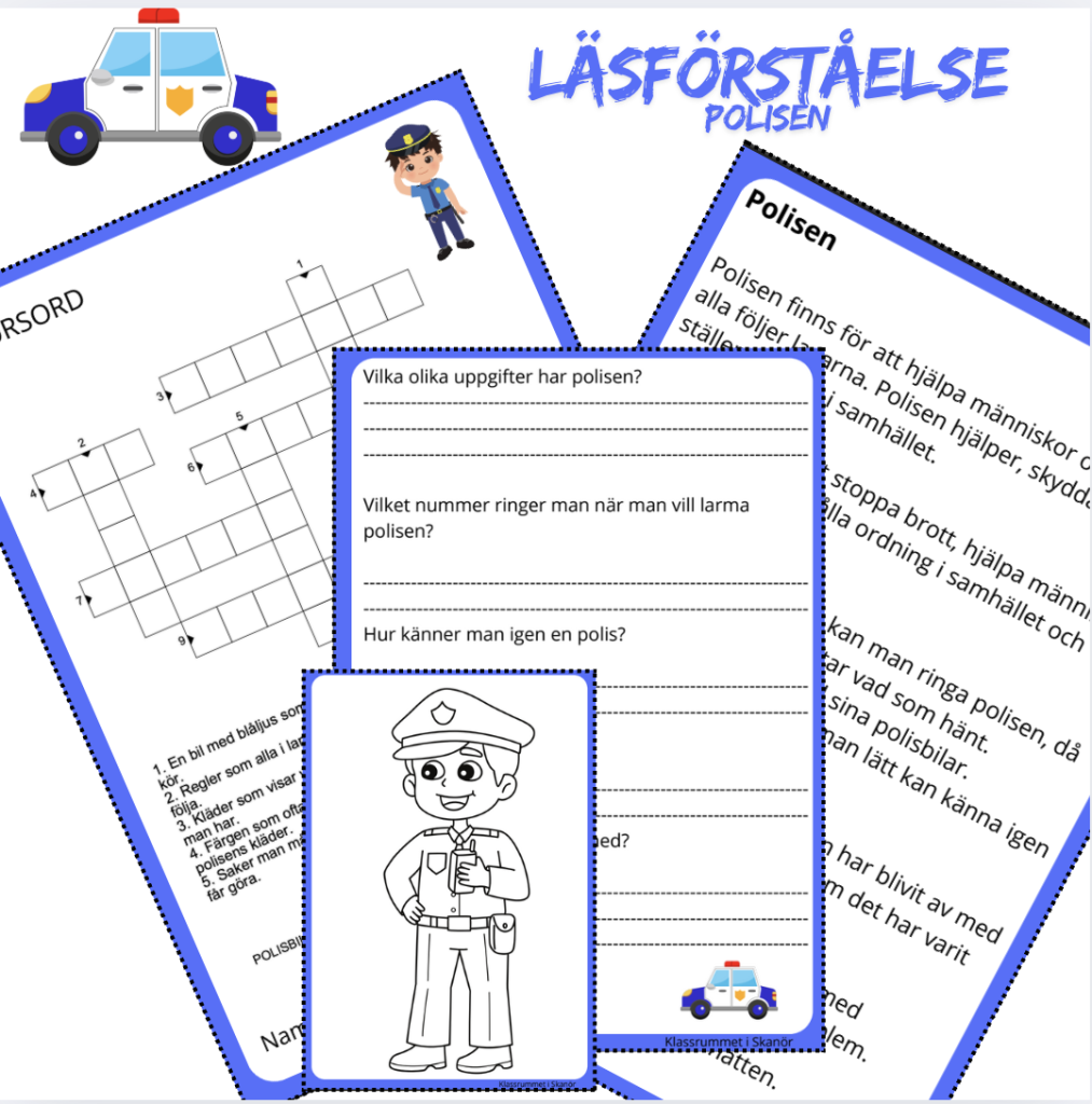 Polisen – läsförståelse.