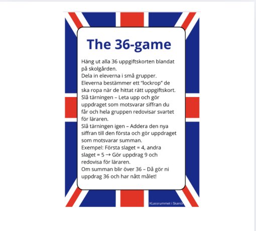 The 36-game