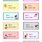 Namnskyltar rymden (redigeringsbara) - bild 6