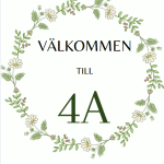 Välkommen klassrumsskyltar blommkrans - bild 2