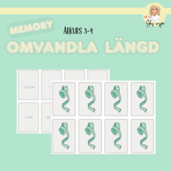 Memory: enhetsomvandling längd