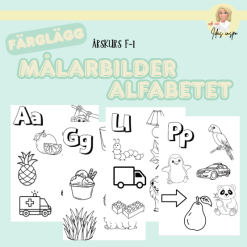 Målarbilder: alfabetet