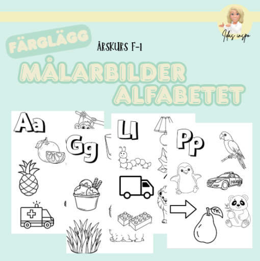 Målarbilder: alfabetet