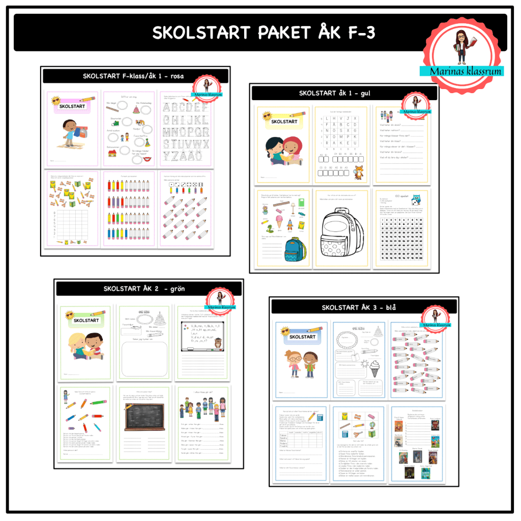 Skolstart paket åk F-3