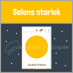 Solens storlek – affisch - bild 1