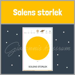 Solens storlek - affisch