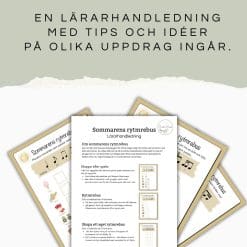 Sommarens rytmrebus arbetsblad