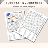 Korsord - Europas huvudstäder