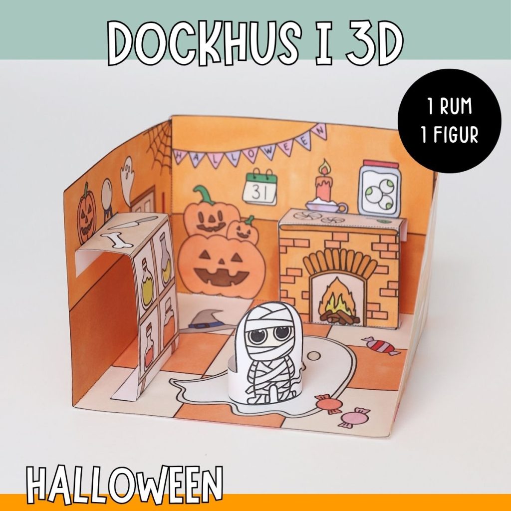 Pyssla dockhus- Halloween