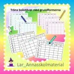 Träna bokstäver med grundformerna - bild 1