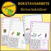 Bokstavsarbete: Skriva bokstäver A_Ö