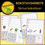 Bokstavsarbete: Skriva bokstäver A_Ö - bild 1