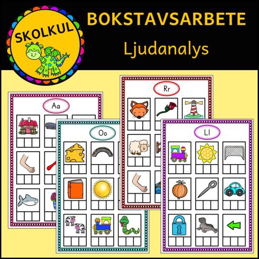 Bokstavsarbete: ljudanalys, först-sist-inuti A-Ö