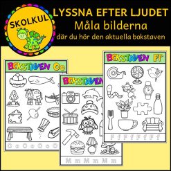 Lyssna efter ljudet och måla bilderna