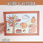 Höstpyssel- klipp & klistra en tavla - bild 1