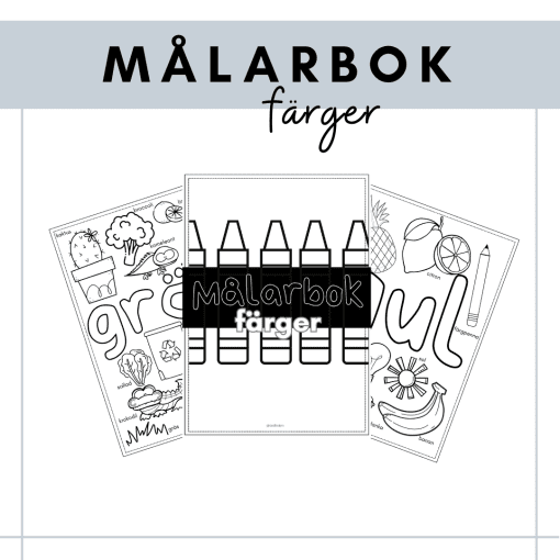 Målarbok - färger