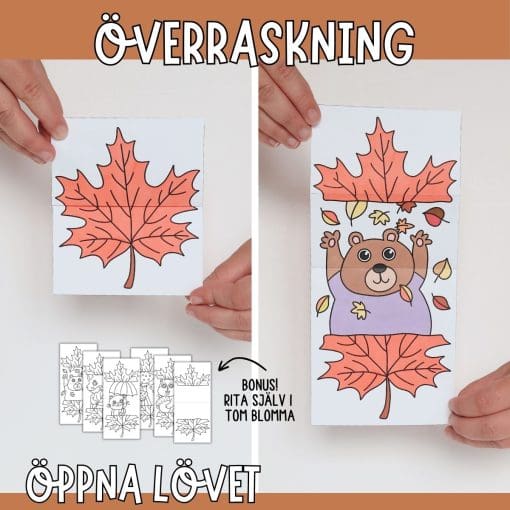 Höstpyssel- öppna lövet