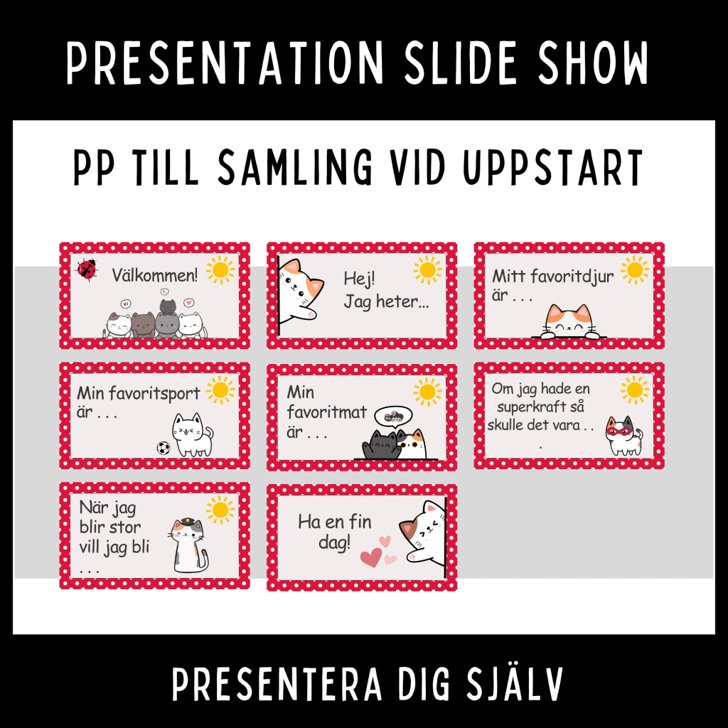 PP (slideshow) till samling vid skolstart