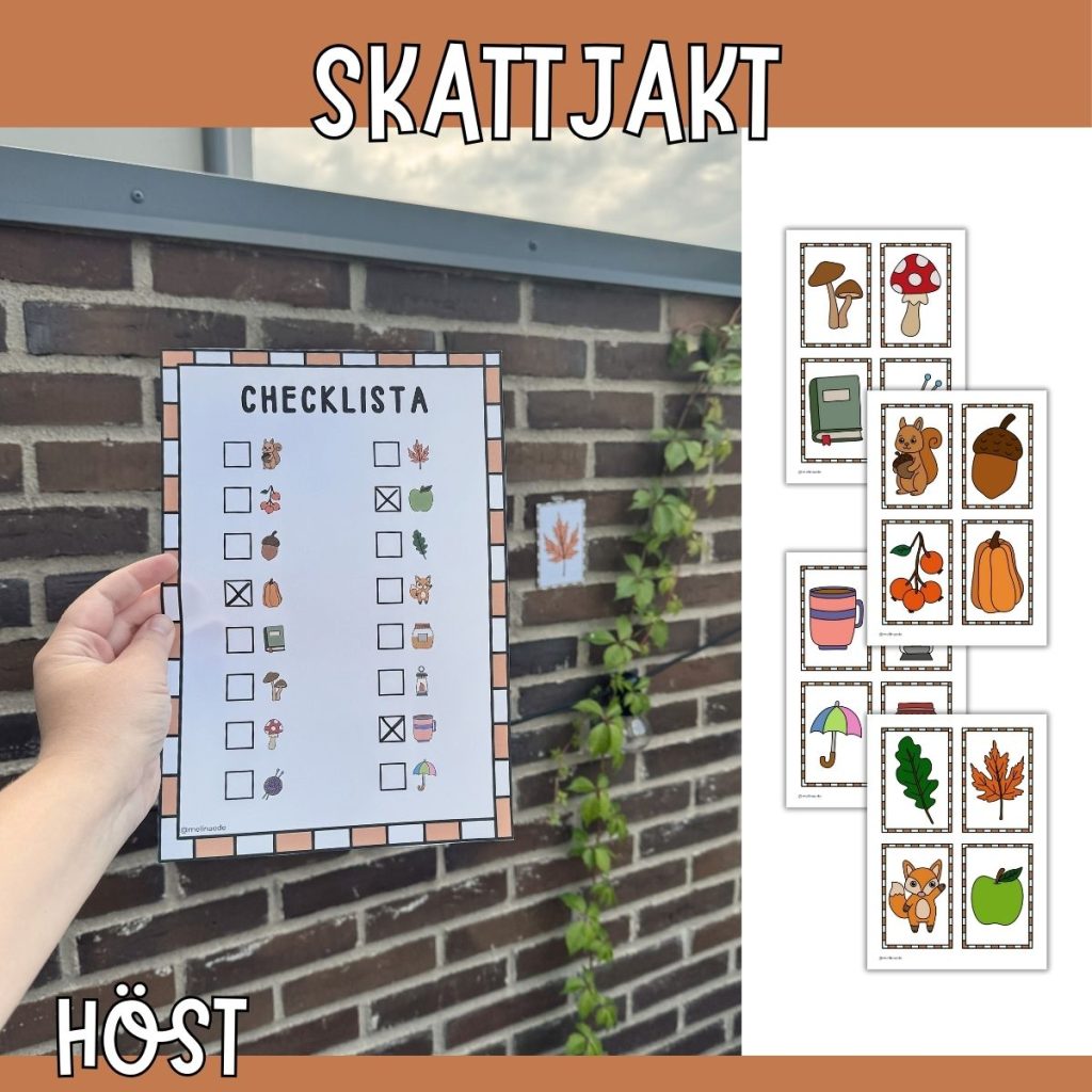 Skattjakt med höst-tema