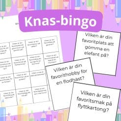 Knasigt bingo för skolstarten! 3 bingobrickor med tokiga frågor för mellan och högstadiet