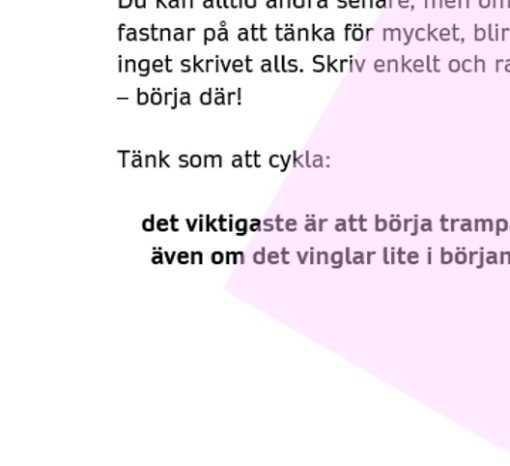 Skrivflyt - 4 skrivövningar
