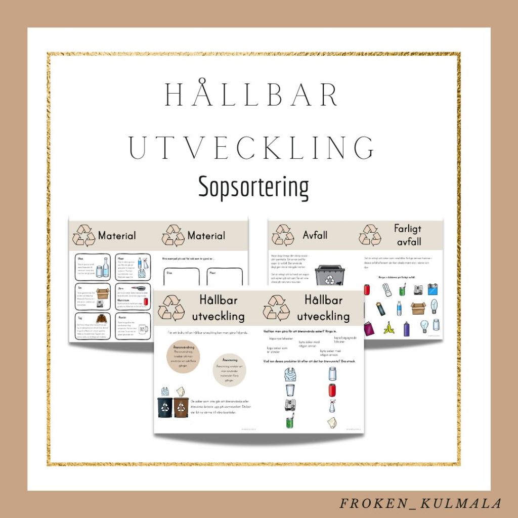 Hållbar utveckling: sopsortering
