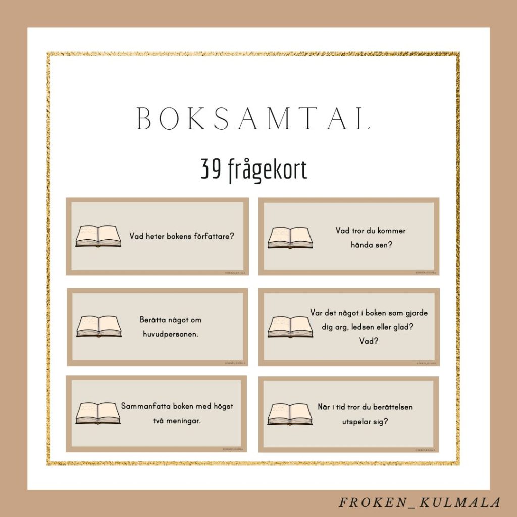 Boksamtal med 39 frågekort