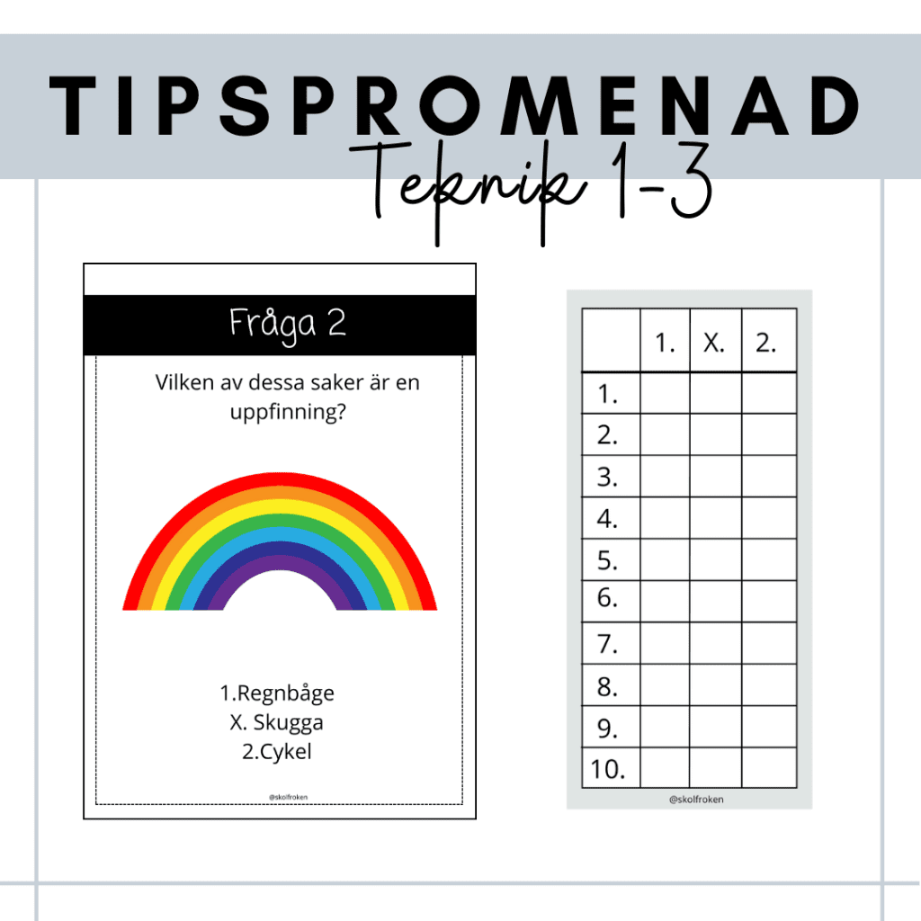 Tipspromenad – teknik