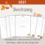 Höst – Skrivträning med tema hösten - bild 1