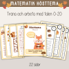 Höst - matematik med hösttema - Träna talen 0-20