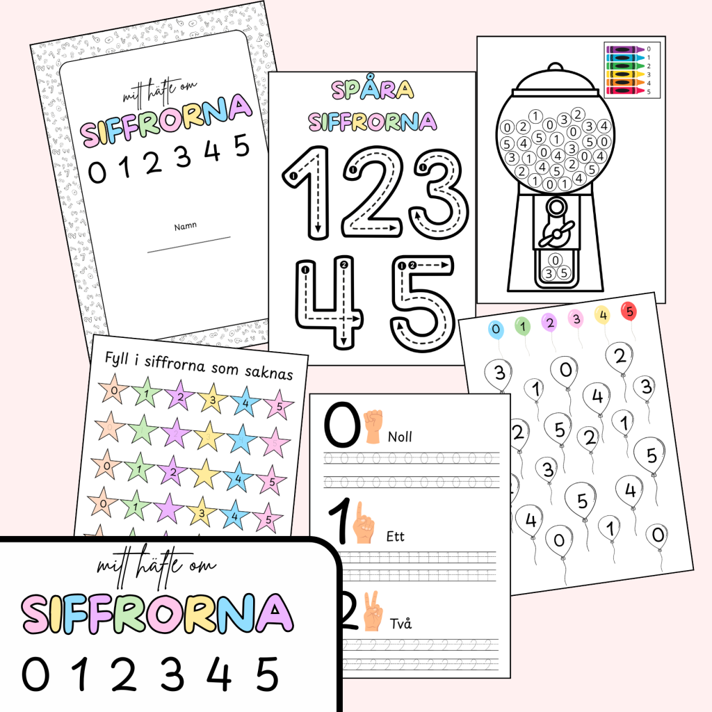 Siffrorna 0-5