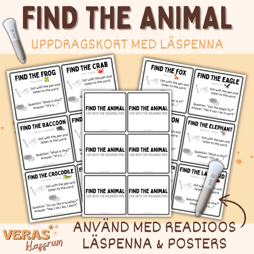Engelska med läspenna - Find the animal