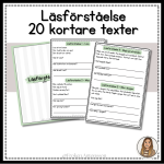 Läsförståelsehäfte – nivå 1. - bild 1