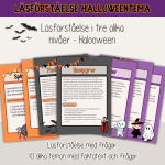 Halloween – Läsförståelse i tre nivåer - bild 1