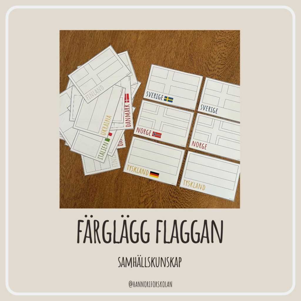 Färglägg flaggan