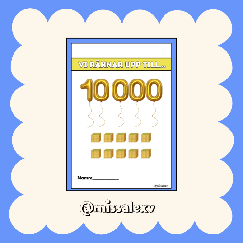 Vi räknar upp till 10000