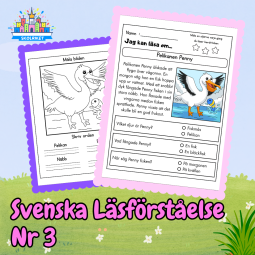 Svenska Läsförståelse Nr 3