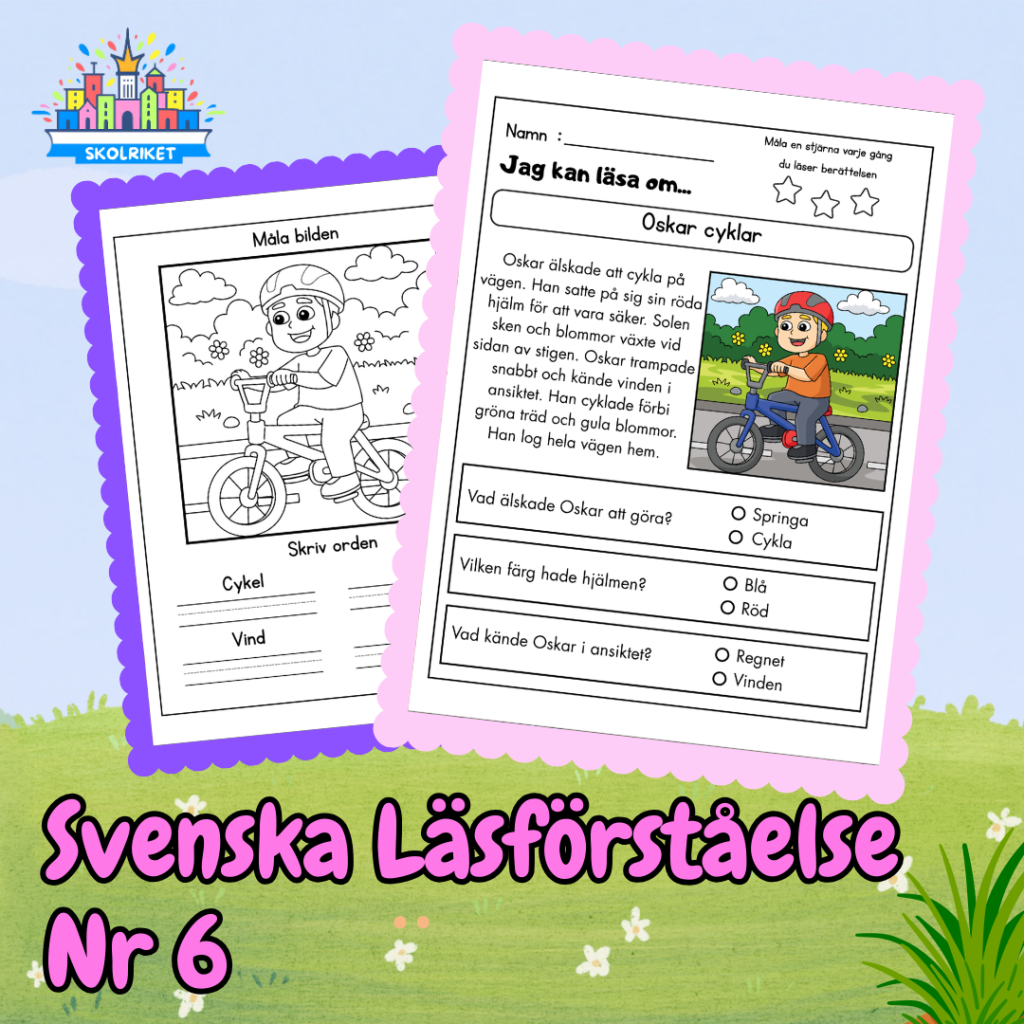 Svenska Läsförståelse Nr 6