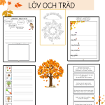 ”Jag lär mig om hösten” (11 olika arbetsblad) - bild 2