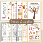 Höst – matematik med hösttema – Träna talen 0-20 - bild 2