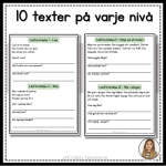 Läsförståelsehäfte – nivå 1. - bild 2